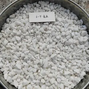 天然破碎石英石子 园林景观造雪景碎石 家居装饰纯白云石子6*9MM