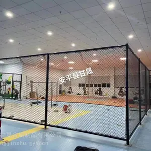 篮球场护栏网 篮球场围栏网 体育场勾花围栏 羽毛球场围网