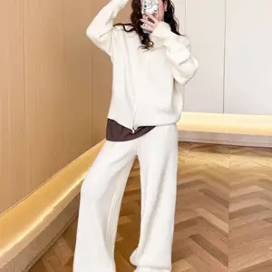品牌绘扮 专柜撤柜折扣批发 冬季韩式慵懒风套装女装 货源供应链