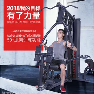 力动RIDO综合训练器家用多功能 2人站位健身器材大型商用健身房力量器材器械 TG55