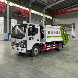 东风6立方压缩式垃圾车 后装餐厨垃圾清运车 城市运输垃圾站运输车