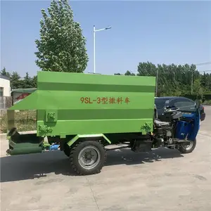 撒料车可以搅拌饲料 料仓不生锈的喂料车 安徽养牛场撒料车