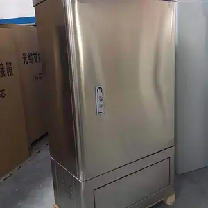 288芯不锈钢户外光缆交接箱201拉丝工艺美观大气5G共建光交箱