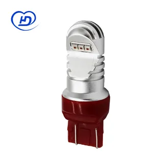 新款汽车LED刹车灯 红光尾灯 T20 7443 7440 大功***亮汽车改装