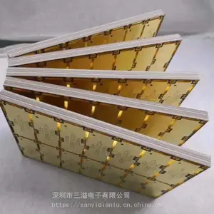 工厂直供全新定制高频高速多层沉金软金线路板打样批量