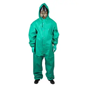 化工厂 代尔塔 401015 CO600 PVC涂层液密连体防化服