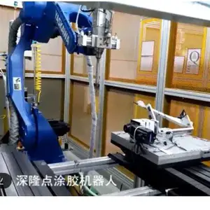 深隆点涂胶机器人 汽车零部件自动涂胶生产线 深隆自动化机械定制