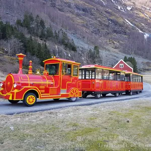 朗迈电动小火车 旅游景区观光小火车 42座复古电动观光火车