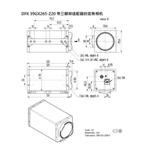DFK 39GX265-Z20 ӳ����310��1/1.8 Ӣ��20�����ڲ�ɫ�佹��� IMX265 CMOS ȫ�ֿ���36fps ��ͷ6.8mm��136mm