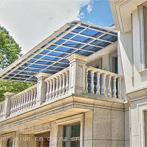 优质的铝合金PC耐力板雨棚定制