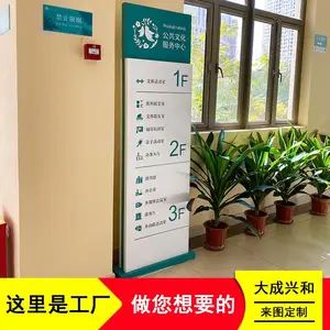 社区服务中心导视标识标牌定制 楼层索引指示牌制作 楼体广告牌