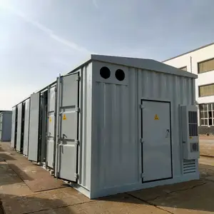 二次电气设备预制舱 光伏发电集装箱式预制舱 安装防静电地板