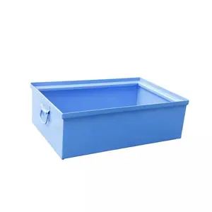 金属周转箱堆垛铁箱废料箱重型金属箱铁屑箱物料箱大铁框铁皮筐子
