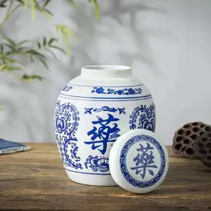 陶瓷骨灰坛厂 批发生产陶瓷骨灰罐 殡葬迁坟用骨灰坛