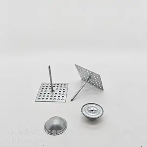 多孔底座保温钉 方形密集冲孔自粘保温钉 透气底板胶粘保温锚固钉