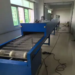 隧道炉烘干线不锈钢网带丝印五金烤箱铁氟龙输送机高温链板线