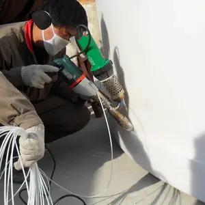 天智达手提式塑料挤出焊机及使用