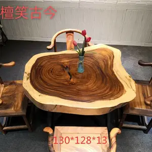 实木大板***非洲黄花梨黑檀鸡翅木餐桌茶桌
