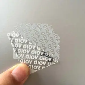 封箱质保防开启不干胶标签防伪VOID亚银PET防水规格平方定制工厂直销