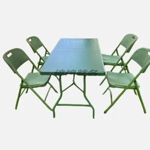 兵耀DJ-CSZ022野战吹塑桌(152CM)吹塑折叠桌 聚乙烯工程塑料