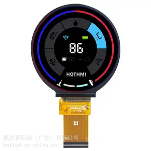 2.8寸圆形彩屏480*480分辨率SPI+RGB接口TFT显示屏
