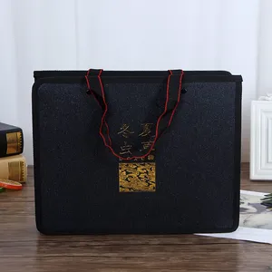 厂家批发创意环保广告手提礼品袋 商务彩印logo 皮革手提无纺布袋
