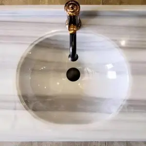 大理石洗手盆,天然大理石一体洗手盆