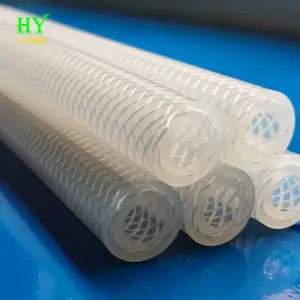 增强编织硅胶管规格 增压食品级编织硅胶管厂家 夹线网纹编织硅胶管2/4/5/6/7/8/9/13