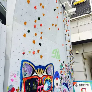 义乌攀岩攀爬墙抱石墙设计批发