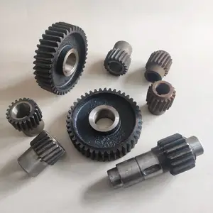 滚筒350/500搅拌机减速机64/60/41齿圆盘齿轮变速箱17/18齿轴配件