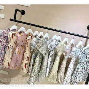 19年丽昀连衣裙 碎花女童连衣裙 童装品牌折扣尾货分份货源 厂家直销 韩版
