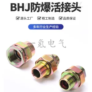 Exd防爆活接头BHJ 一内一外双内丝 挠性管电缆锁母格兰接头
