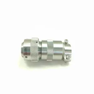 YMG24T4K1P40+YMG24F4Z1DP40不锈钢连接器插头座4芯可开票可做线