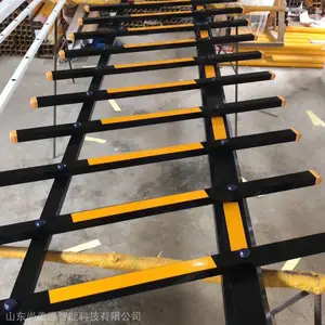 蓝卡土豪金栅栏道闸杆小区挡车杆停车场自动升降栅栏捷 顺四方杆