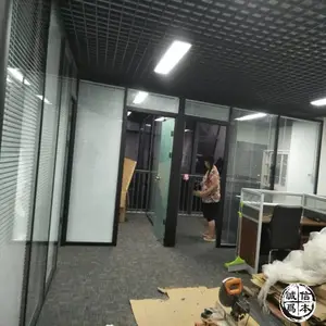 玻璃隔断墙办公室百叶玻璃隔断酒店移动办公室隔断墙双层室内隔断