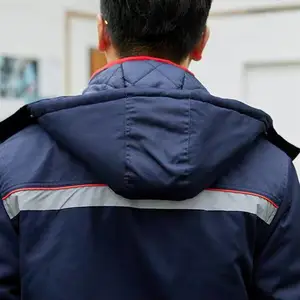 冬季棉服工作服套装 冬季加厚加绒工作服上衣裤子