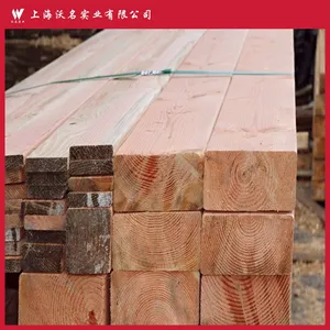 花旗松木方 进口木材 抗磨损力强 花旗松建筑实用板材 圆柱