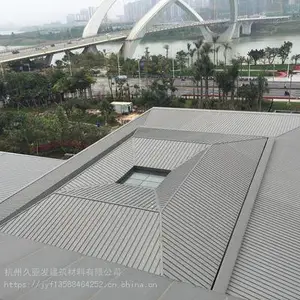 杭州厂家直销发0.7厚深灰色氟碳漆铝镁锰金属屋面板430型330型 可设计安装施工