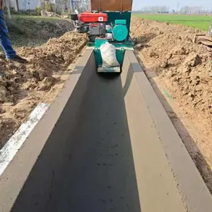 山东高密鑫迎机械U型混凝土水渠成型机 U型槽预制设备加工定制