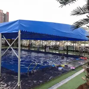武汉咸宁通山移动推拉遮阳遮雨蓬仓库棚工地篷夜宵蓬停车棚