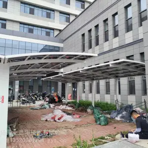 北京定做铝合金车棚 私人车位停车雨棚 自行车充电雨棚 遮阳棚 铝合金遮雨棚 透明耐力板雨棚
