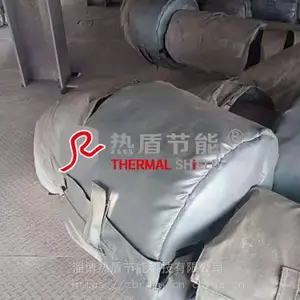 氧化铝厂法兰保温罩 保温罩 隔热套 可拆卸保护衣 节能降耗 淄博热盾 定制