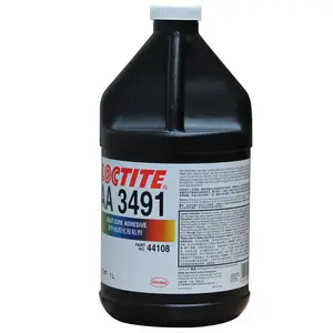 乐泰LOCTITE3491光固化UV胶清澈琥珀色低粘度丙烯酸光纤胶粘剂 1L/瓶