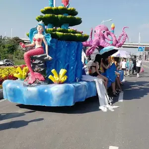 专业打造户外巡游海洋巡游花车设备租赁