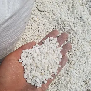 供应汉白玉白石子6*9毫米-庭院园林雪花白石子-水磨石地坪无机水磨石白色石子