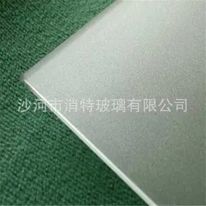 超白油砂玻璃大颗粒防划伤玻璃灰/黑/茶都可做尺寸可定制磨砂玻璃蚀刻
