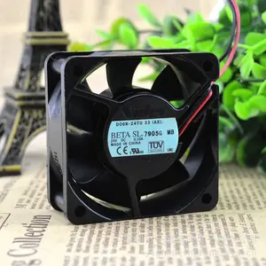 6025原装nidec D06K-24TU 33(AX) 24V 0.10 两线打印机散热风扇