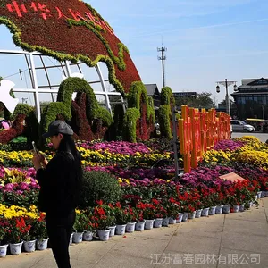 园林景观布置仿真草雕 仿真绿植可爱狗动物 环保可定制植物雕塑