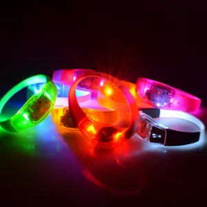 发光控硅胶手环 LED发光手环 遥控发光产品定制厂家