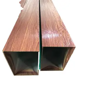 定制6063--T5合金材质铝方通型材铝方管铝扁管 提供各种切口精加工